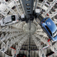 VW cars in a delivery tower. Photo: AP
